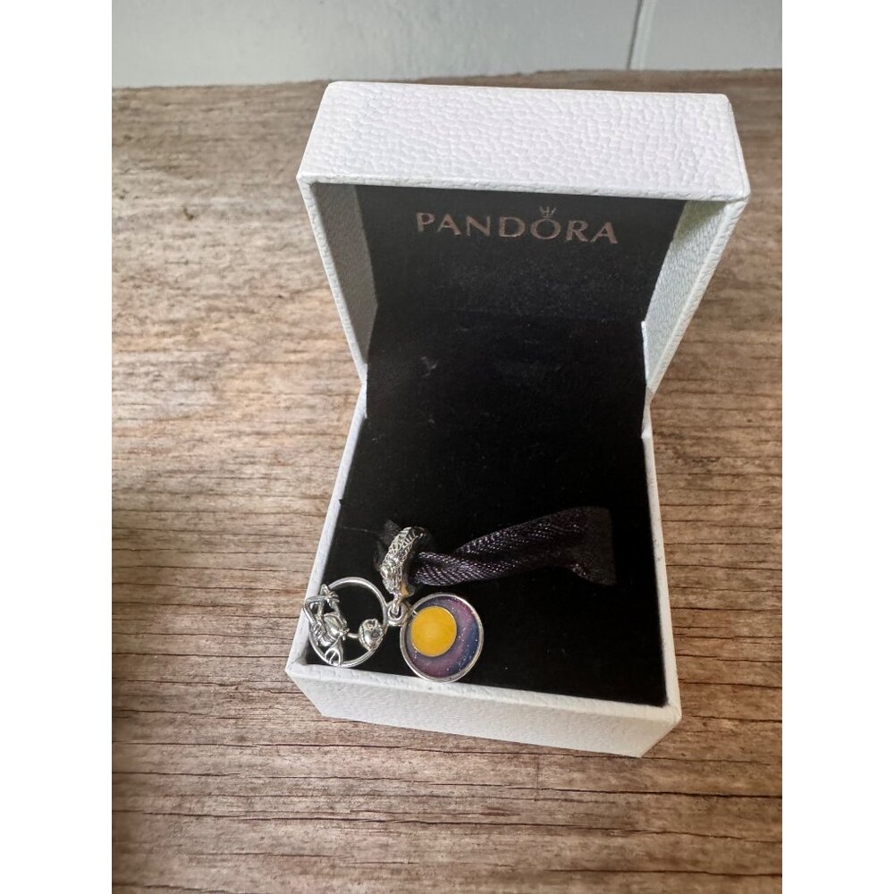 Disney Nightmare Before Christmas Pandora S925 ALE Jack Skellington Moon Dangle - Picture 4 of 9